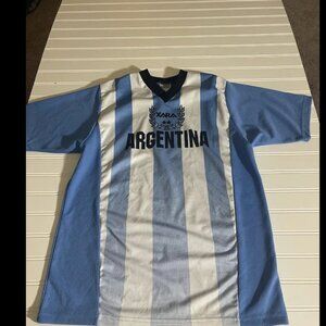 Vintage Argentina Soccer Jersey Blue Xara Men’s Small